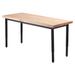 NPS 24x72" Heavy Duty Height Adjustable Steel Table, Butcherblock Top