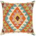 Shabby Chic Britany Hand-Woven Turkish Kilim Pillow 18 in. x 18 in.