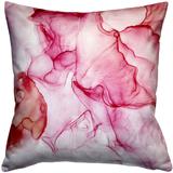 Karalina Khyber Haze 20x20 Throw Pillow with Polyfill Insert, Red