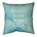 Quotes Faux Gemstone Be Bold Inspirational Quote Pillow (Indoor/Outdoor)