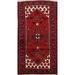 Tribal Geometric Hamedan Persian Kitchen Area Rug Wool Hand-knotted - 3'3" x 5'3"