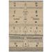 Trellis Moroccan Marilee Beige/Gray Hand-knotted Wool Rug - 5'0 x 8'5 - 5'0" x 8'5" - 5'0" x 8'5"