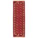 ECARPETGALLERY Hand-knotted Turkman Red Wool Rug - 2'0 x 6'3