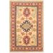 ECARPETGALLERY Hand-knotted Finest Gazni Copper, Cream Wool Rug - 3'2 x 4'11