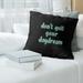 Quotes Don't Quit Your Daydream Quote Chalkboard Style Pillow-Faux Linen