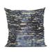 Plutus Indigo Rivulet Blue Solid Luxury Outdoor/Indoor Decorative Throw Pillow