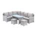 Athens 5 PC Sectional Dining Set with Cushions