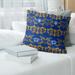 LA Football Baroque Pattern Accent Pillow-Poly Twill