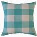 Walker Plaid Throw Pillow Ocean