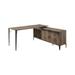 ACME Zakwani Writing Desk in Rustic Oak and Black