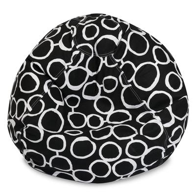 Majestic Home Goods Fusion Cotton Classic Bean Bag Chair Small/Large