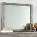 The Gray Barn Daybreak Solid Wood Solid Wood Beveled Glass Mirror in Rustic Latte - Grey