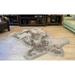 Dynasty Bear Shape Natural Luxury Long Wool Sheepskin Shag Rug