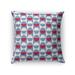 MOD SQUAD RED BLUE WHITE Accent Pillow By Kavka Designs