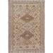 Shahbanu Rugs Earth Tones Vintage and Worn Down Persian Shiraz Clean Pure Wool Hand Knotted Oriental Rug (5'0" x 7'5")