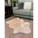 Ovella Home Premium Luxurious Faux Sheepskin Single Pelt Plush Shag Accent Rug - 2' x 3' - 2' x 3'