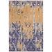 Contemporary Ziegler Berniece Blue Beige Wool&Silk Rug - 7'10" x 10'2"