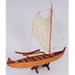 OMH Handcrafted Hawaiian Canoe Model