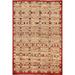 Geometric Gabbeh Kashkoli Oriental Area Rug Wool Handmade Carpet - 3'6" x 4'10"