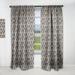 Designart 'Abstract Pattern' Scandinavian Blackout Curtain Single Panel