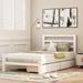 Nestfair Twin Wood Platform Bed with 2-Drawers