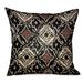 Plutus Daliah Ice Black Chevron Luxury Outdoor/Indoor Decorative Throw Pillow