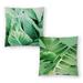 Tropica lLeaves and Tropical Leaves 2 - Set of 2 Decorative Pillows