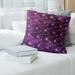 Multicolor Planets & Stars Throw Pillow