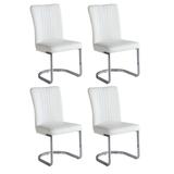 Somette Alisha Channel Back Cantilever Side Chair, Set of 4