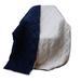 HomeRoots Navy Blue Microfiber Solid Color Plush Throw