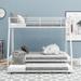 Twin over Full Bed with Sturdy Frame, Bunk Bed with Twin Size Trundle