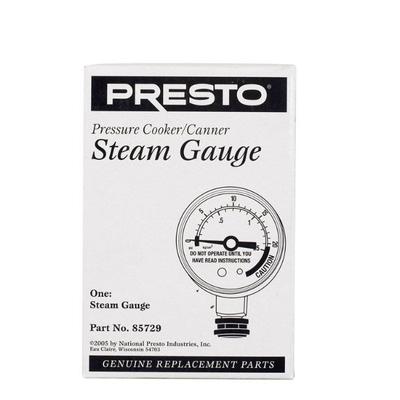 Presto Stainless Steel Pressure Cooker/Canner Steam Gauge 22 qt.