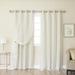 Aurora Home Gathered Tulle Overlay Blackout Curtain Panel Pair