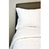 Ruched Ivory Twin-size Quilt