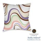 Laural Home kathy ireland® Small Business Network Member Retro Wave Decorative Throw Pillow - 18x18