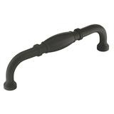 Granby 5-1/16 in (128 mm) Center-to-Center Matte Black Cabinet Pull - 5.0625