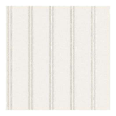 Chesapeake Johnny Grey Stripes Wallpaper - 20.5 x 396 x 0.025