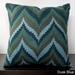 Decorative Keon Chevron Print Feather Down Filled or Poly Filled Decorative Pillow