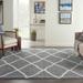 Nourison Shangri-La Geometric Trellis Lattice Shag Rug