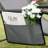 Outsunny Rocking Recliner Seat with Removable Headrest, Breathable Mesh Fabric for Garden and Patio