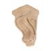 4-3/4 in. x 2-7/8 in. x 2-5/8 in. Unfinished X-Small North American Solid Alder Classic Traditional Plain Wood Corbel