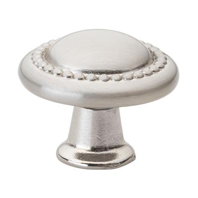 GlideRite 1.25-inch Satin Nickel Round Beaded Cabinet Knobs (Pack of 25) - Pack of 25