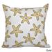 Soft Starfish Geometric Print 18 x 18-inch Outdoor Pillow