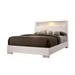 Carbon Loft Champs White Wood Panel Bed with LED Storage Headboard