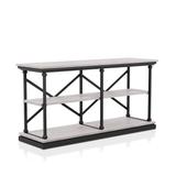 Marcin Transitional 59-inch Steel 2-Shelf Console Table by Furniture of America