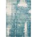 LaDole Rugs Abstract Unigue Machine Made Area Rug Blue Grey White