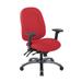 Multi-Function High-Back Office Chair with Seat Slider and Titanium Finish Base