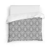 INKBLOT WATERCOLOR DAMASK GREY Duvet Cover By Kavka Designs