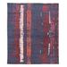 One of a Kind Hand-Knotted Modern & Contemporary 8' x 10' Abstract Wool Brown Rug - 8'3"x9'10"