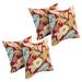 Blazing Needles 17-inch Square Polyester Outdoor Throw Pillows (Set of 4)